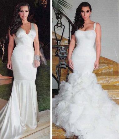 Kim's other two Vera Wang wedding dresses for her wedding extravaganza
